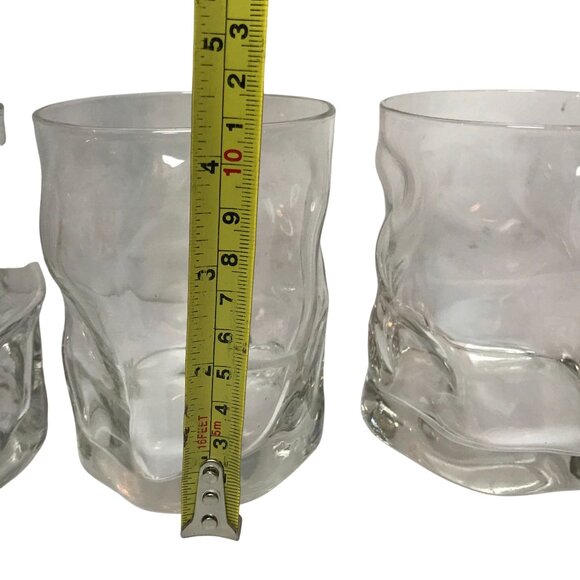 Bormioli Rocco Drinking Glasses Boulder-Style Lead-Free Double Rocks Set Of 4 It - Picture 9 of 11